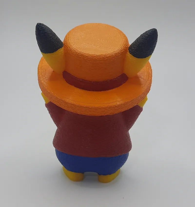 Pikachu Luffy - Atras